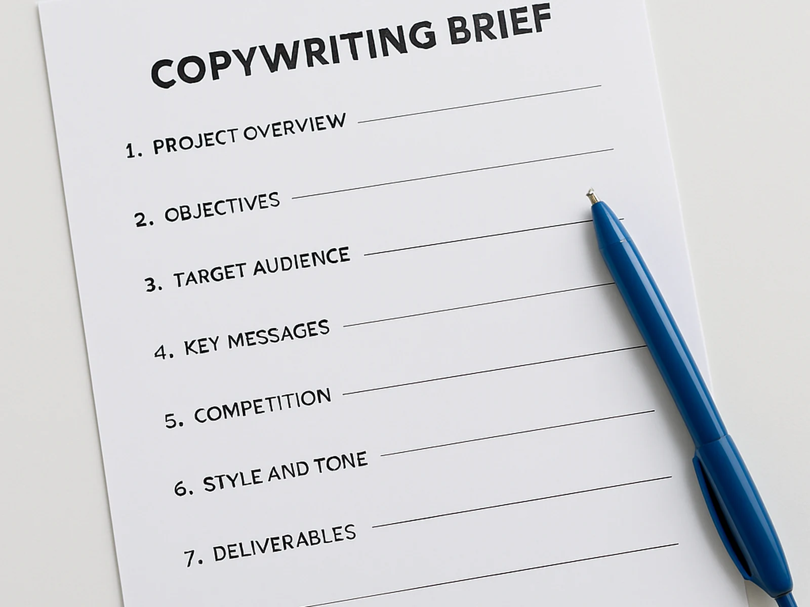 Brief that actually informs the work
